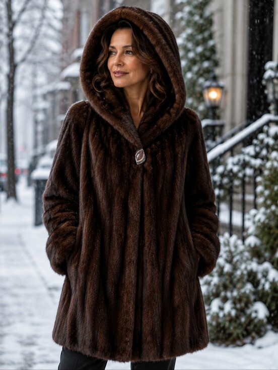 No Brand Jackets & Blazers - Vintage Female Mink Fur Coat – Luxury Piece, Exceptional Quality, Ptp 21''